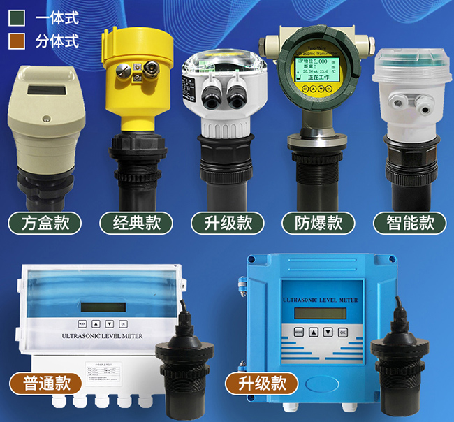 分體式超聲波液位計(jì)產(chǎn)品分類(lèi)圖